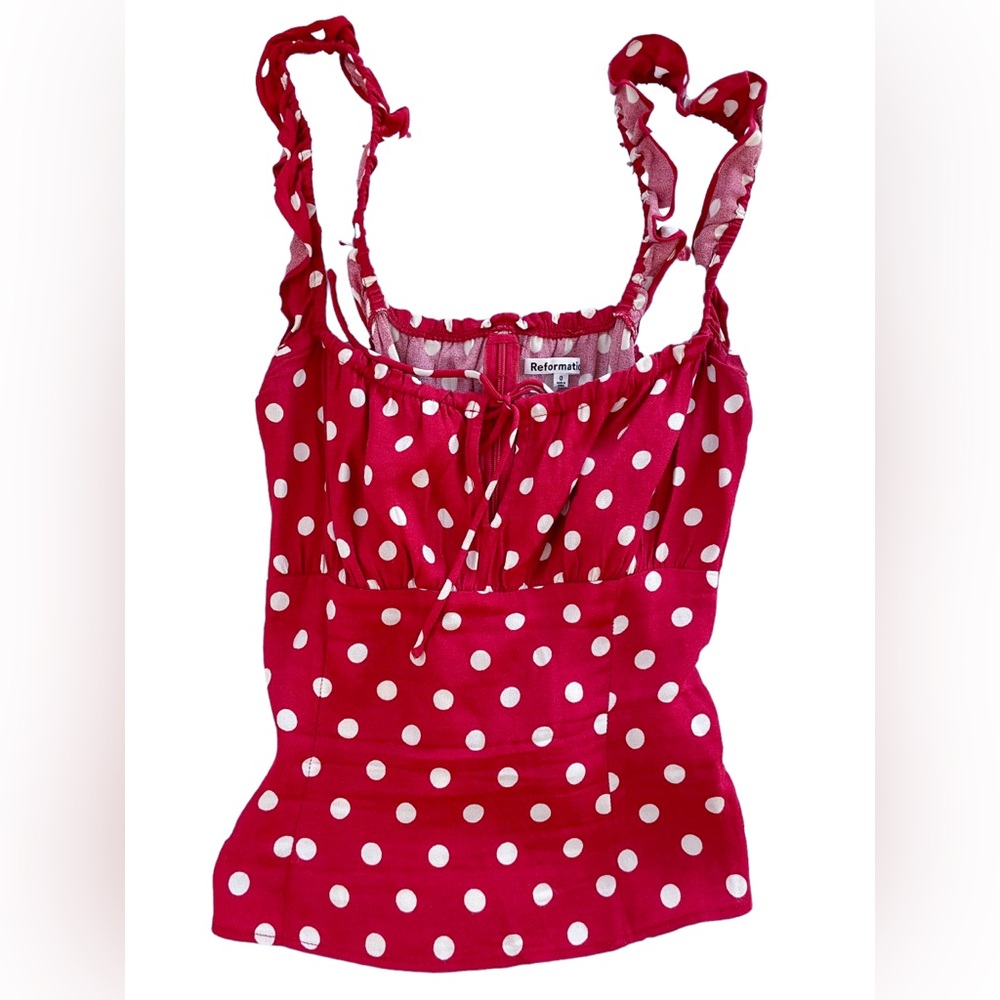 reformation corset tank top